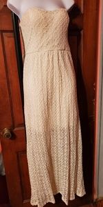 No Boundaries Dresses - Maxi cream lace dress No Boundaries Dresses - Maxi cream lace dress